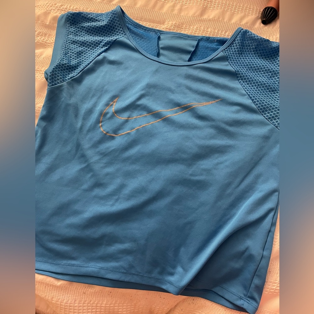 Nike Blue Top Dri Fit Run